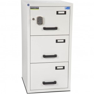 Burtonsafes 3 Drawer FireFile secured digital electronic lock